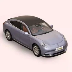 GWM Ora Grand Cat Alloy Car Model, Collection Display Gifts, Desktop Decoration, Micromodel, Purple Gray, 1: 18