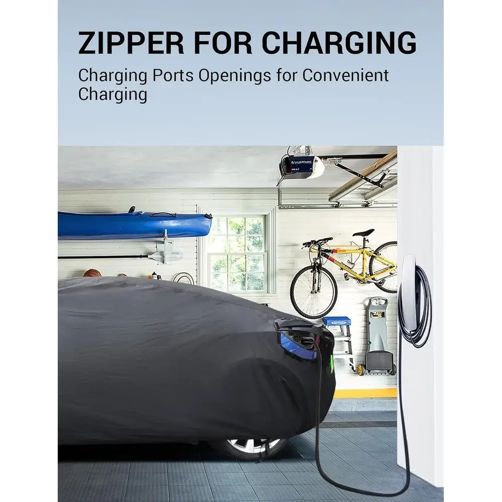 2026 Upgrade Tesla Car Cover for Model X Model X Plaid All-Weather Waterproof UV Protection Full Exterior Accessories Proprietar