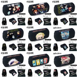 Jujutsu Kaimmense Itadori Yuji Trousse à Crayons pour Étudiant, Sac de Papeterie à Fermeture Éclair, Trousse Cosmétique de Maquillage de Dessin Animé pour Garçons et Bol, Nouvelle Collection