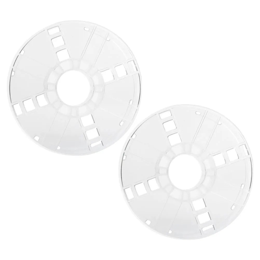 2 Buah Plastik 1KG 3D Printer Bobbin Tembus Berongga Bobbin untuk 3D Printer Reel Tahan Lama Mudah Dipasang Desain Praktis