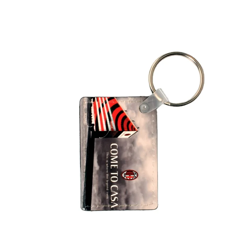 Free shipping 100pcs PU leather blank Sublimation Keychain blanks Double sides Printable