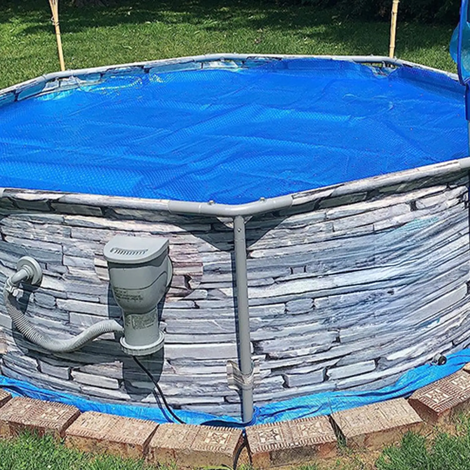 Couverture solaire de piscine couverture solaire piscine rectangulaire pliable tapis isolé chauffage de sécurité chaleur imperméable pour l'extérieur été soleil Spa