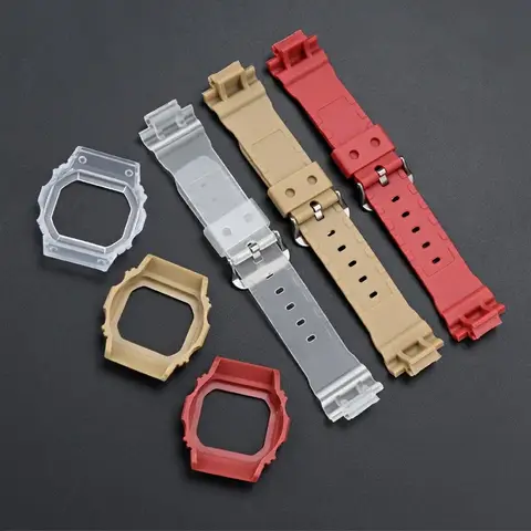 Hartsutbytesfodralarmband för Casio G-SHOCK DW-5600 GW-M5610 G-5600 GWB-5600 Matt gummistötfångararmband Armbandstillbehör 8 best sales gx56 - №3