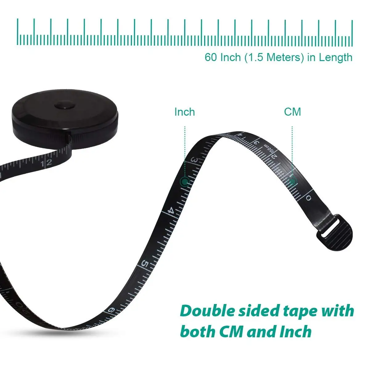150cm Mini Tape Meter Tape Tailor Ruler Keychain Measuring Tape Clothing Size Tape Measure Portable Sewing Tools Accessory view 3