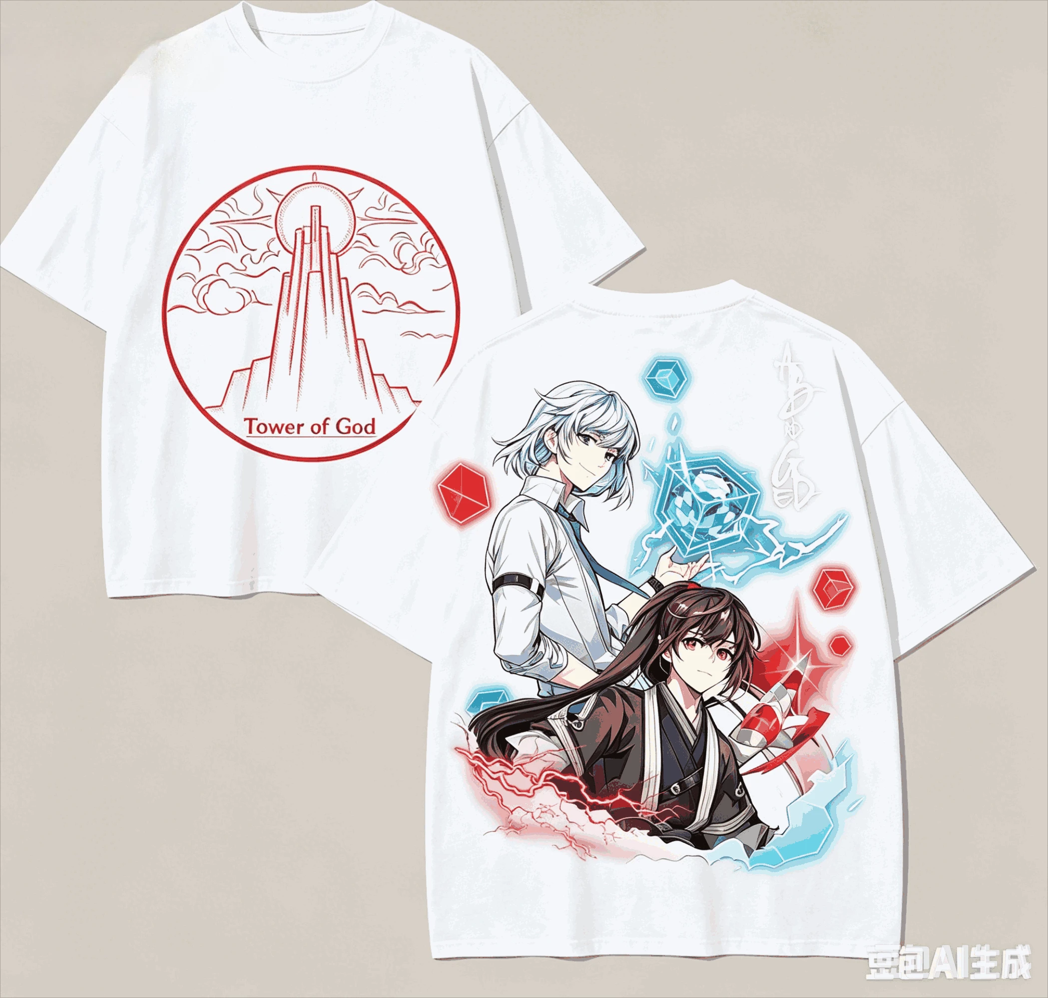 Tower of God Anime Lover T-shirt Harajuku Cotton New Model High Street Fashion Oversized Unisex Comfortable Sleeves Classic soft