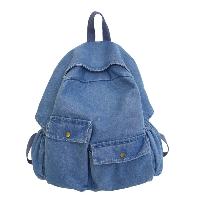 

Denim Backpack Women Designer Back Pack Shoulder Bag for Female Personality Student Schoolbag Korean Casual Bag Travel Bolsos