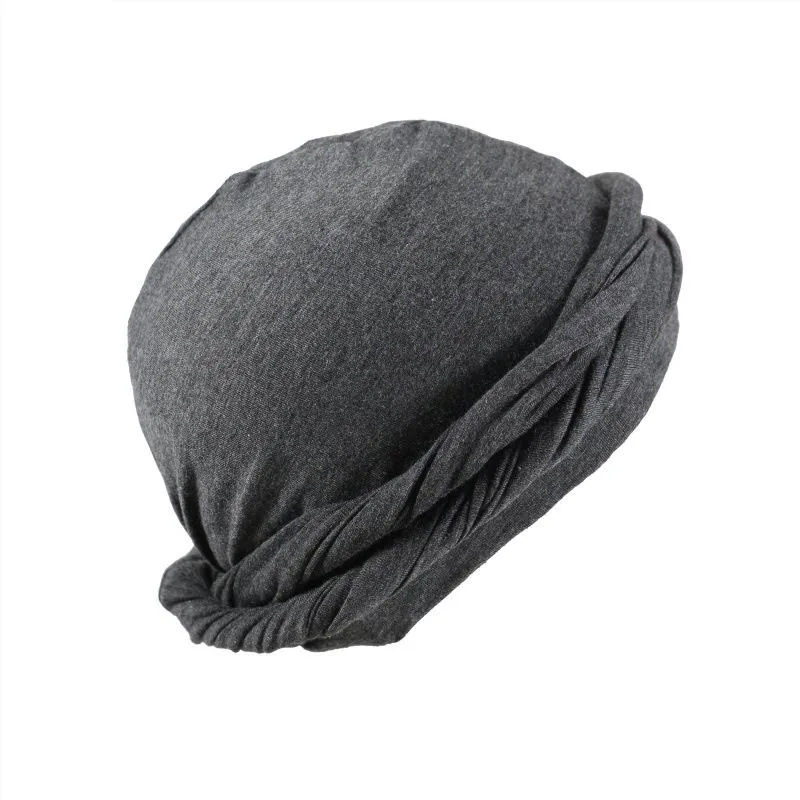 Nation Elastic Men\'s Turban Hat Satin Lining Stretchy Men Bandana Indian Cap Fashion Male Hip Hop Caps Headband Biker Headwrap