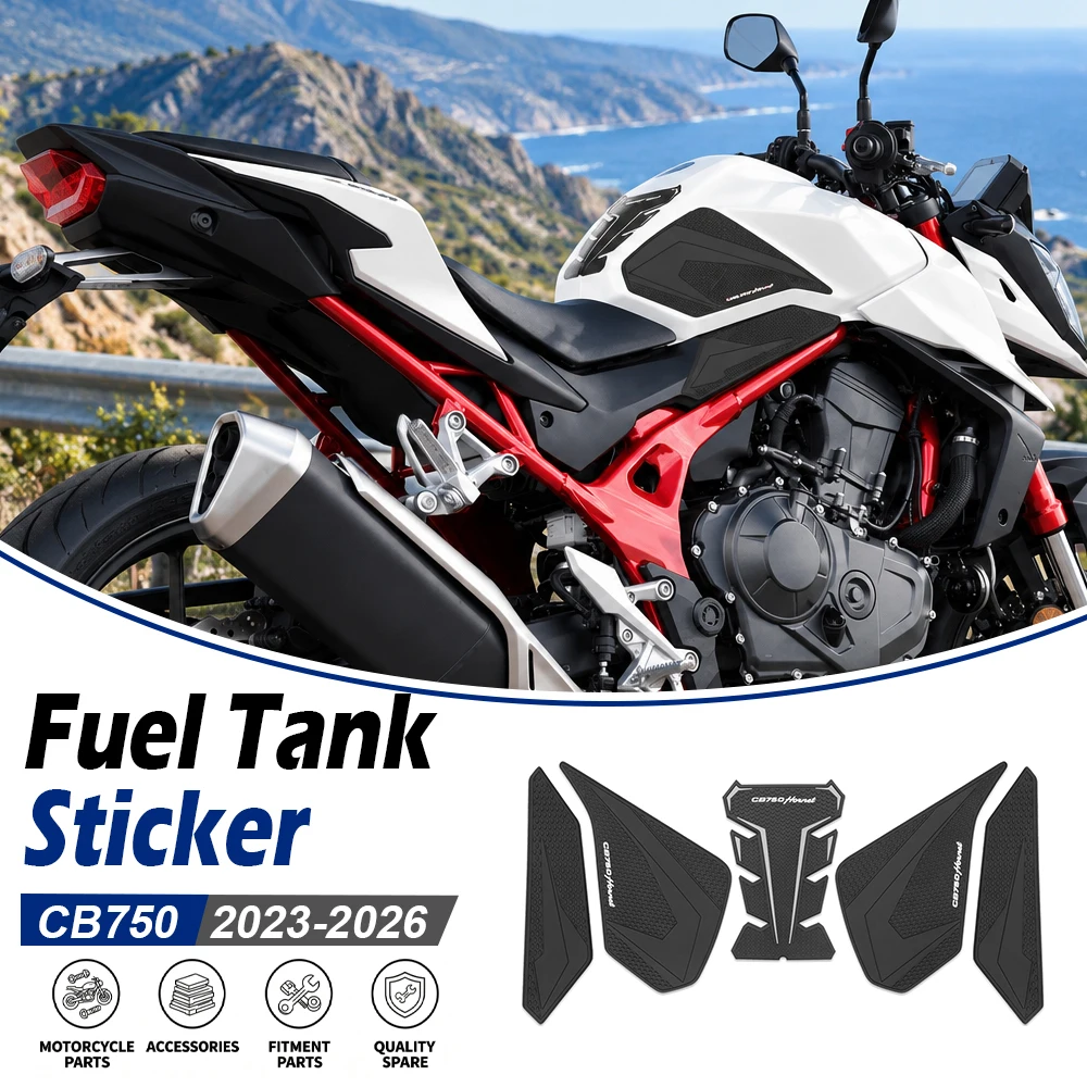 For Honda CB750 Hornet CB 750 2023-2026 2027 Motorcycle Tank Grip Side Decals Fuel Tank Pad Anti-Slip Sticker Knee Protector
