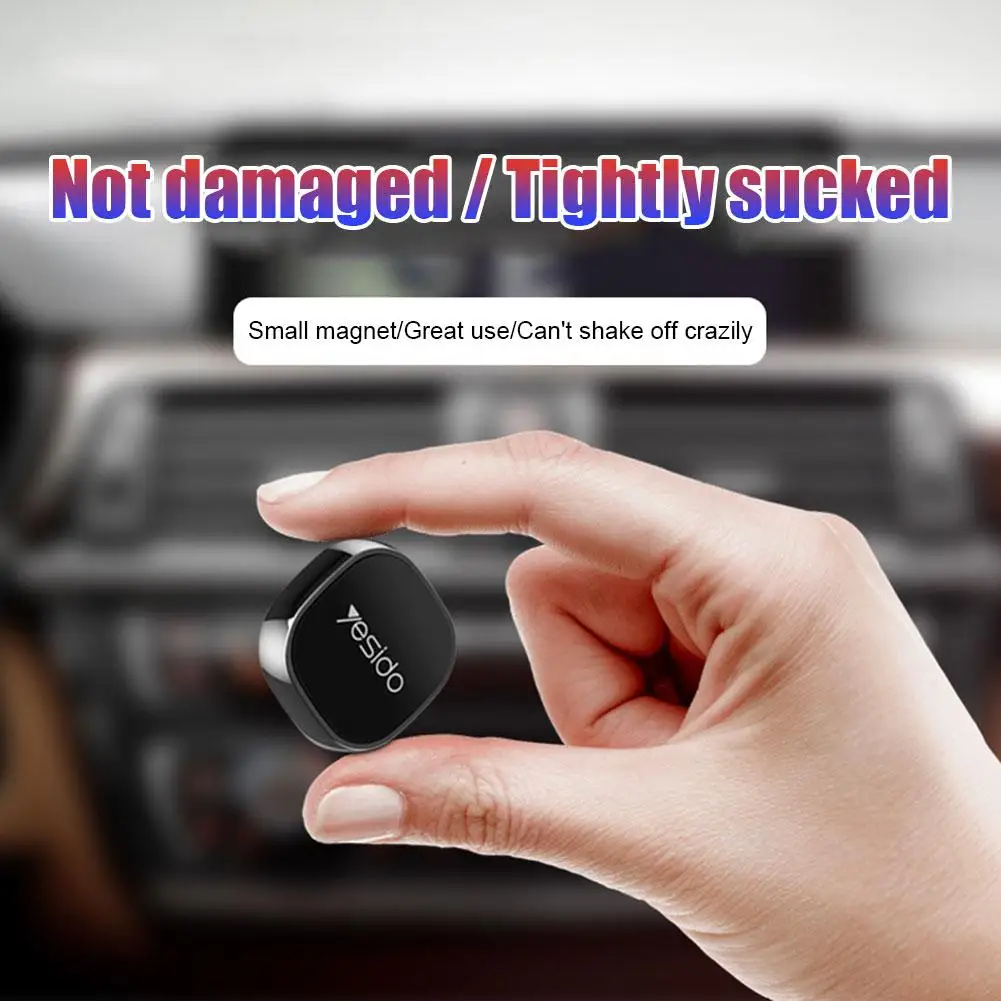 New Mini Car Mobile Phone Magnetic Stand Gift Metal GPS Cross-border Navigation Car Magnetic Wholesale Outlet Stand Air Car F4K1