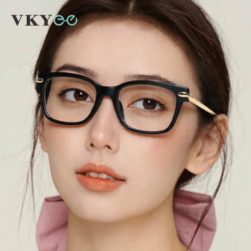 

VKYEE New Square Myopia Prescription Glasses Women Optical Anti Blue Ray Photochromic Reading Glasses Protection Eyewear LS242