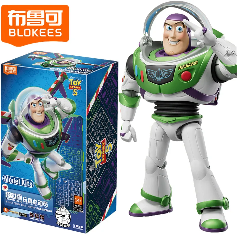 Figurine articulée Blokees Buzz Lightyear Toy Story 5, édition Beyond, modèle mobile, ornement de bureau, cadeau d'anniversaire