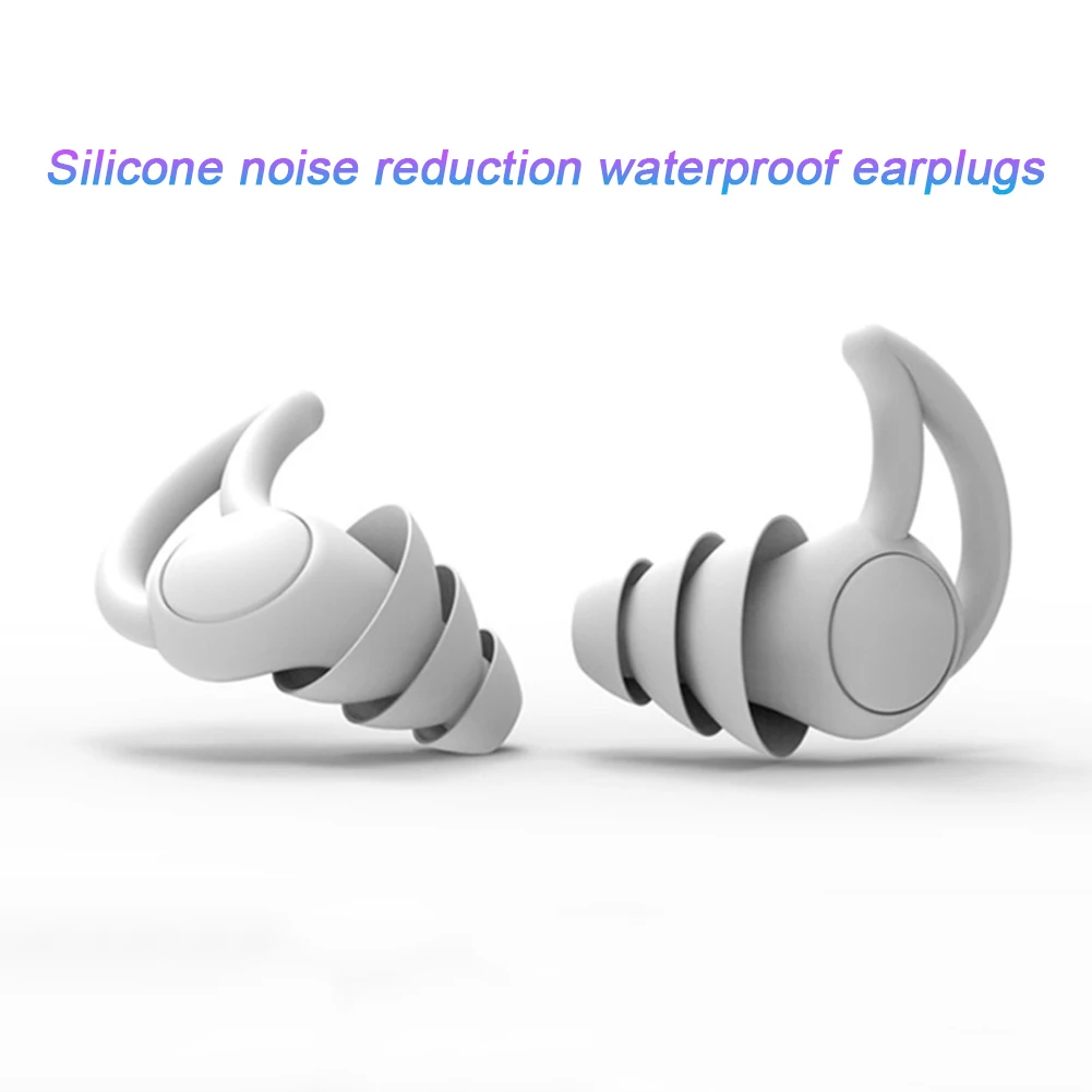 Silikon Schlafen Ohr Stecker Schallschutz Ohr Schutz Anti-Lärm Stecker Travel Soft Noise Reduktion Schwimmen Ohrstöpsel