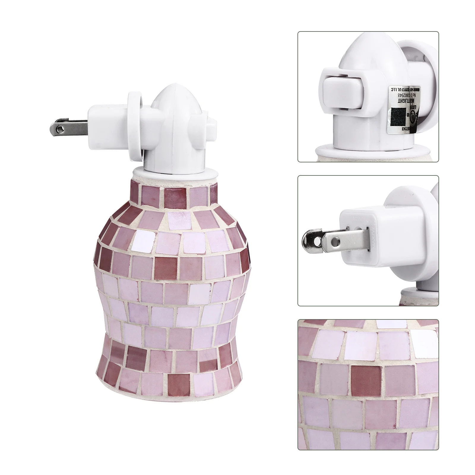 

1Pcs Glass Warmer Fragrance Lamp Wax Burner Home Night Light Plug-in Smokeless Aromatherapy Light Plug-in Warmer