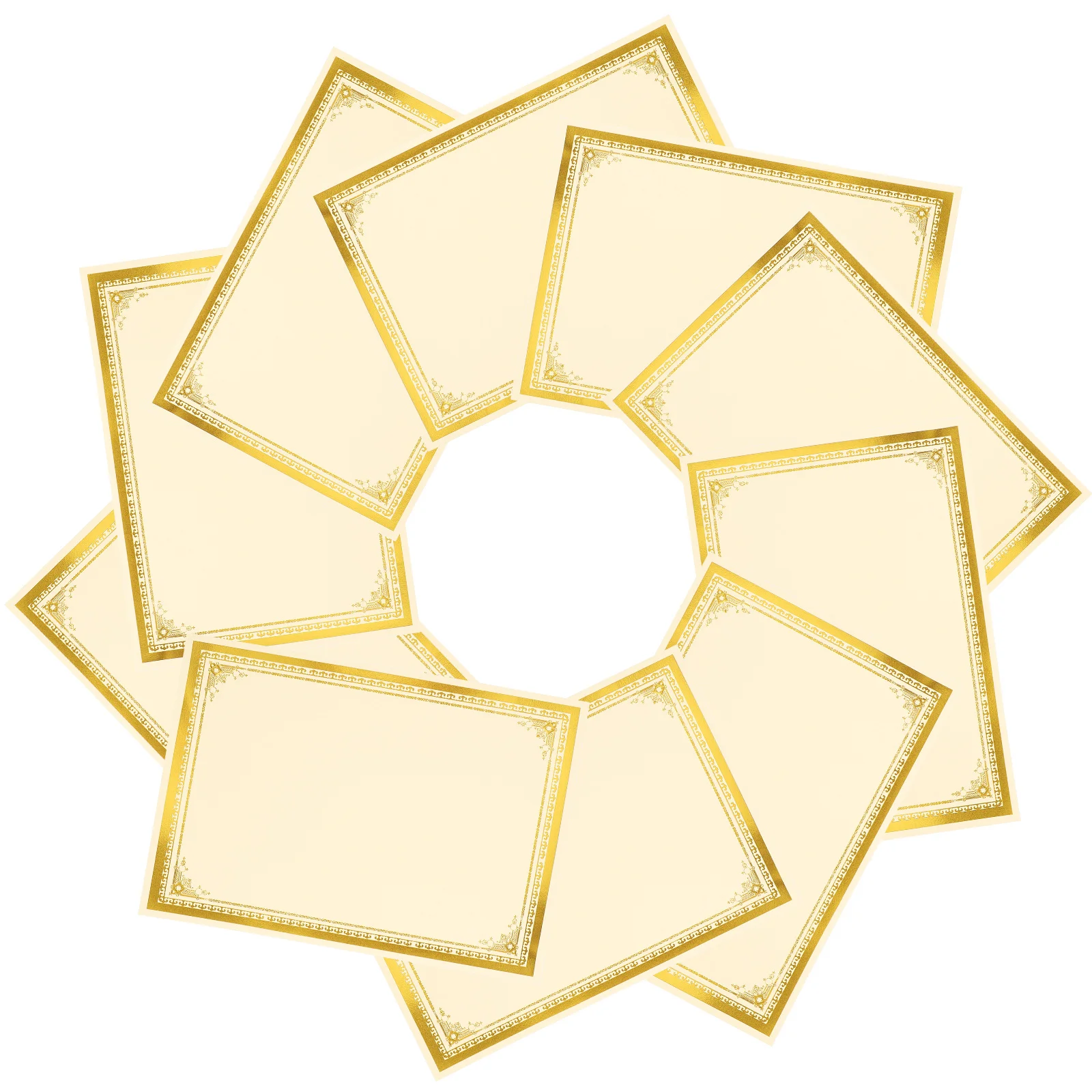 

10-листовая бумага для сертификата, пустая бумага для диплома для печати, почетная бумага для документов нагородных сертификатов