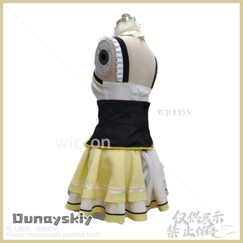 Anime virtual youtuber holdlive gamers inugami korone cosplay traje doggo peruca amarelo lolita vestido mulher sexy terno de halloween