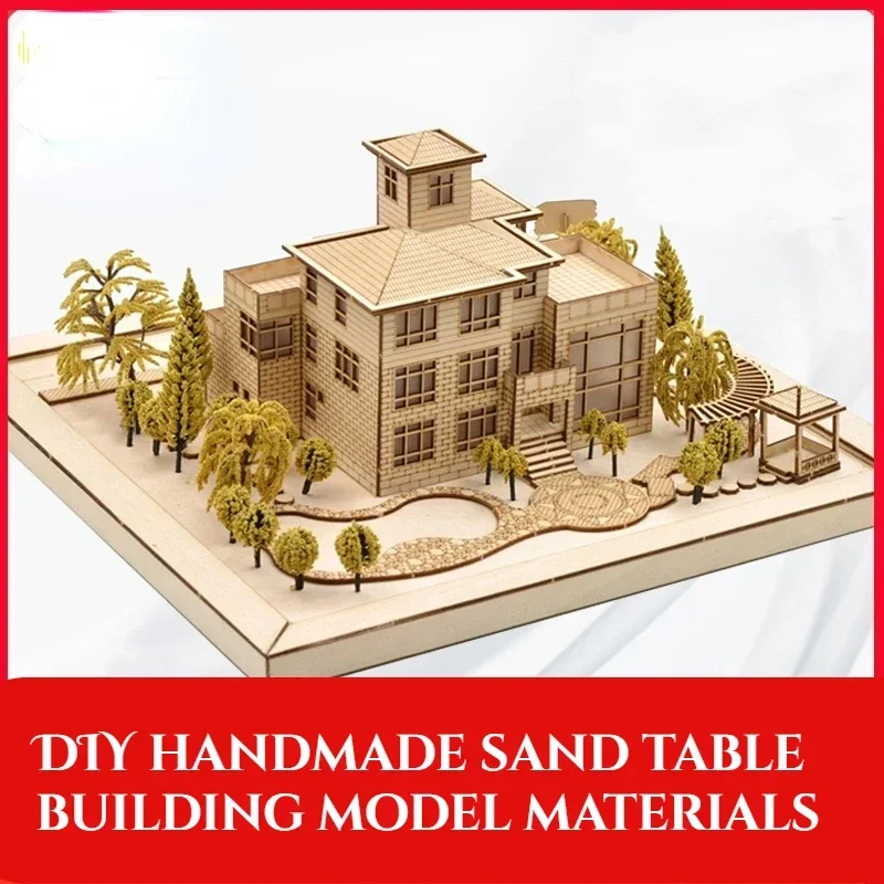 Miniature DIY Sand Table Architectural Model DIY Wooden Restaurant Model National Gallery of Art
