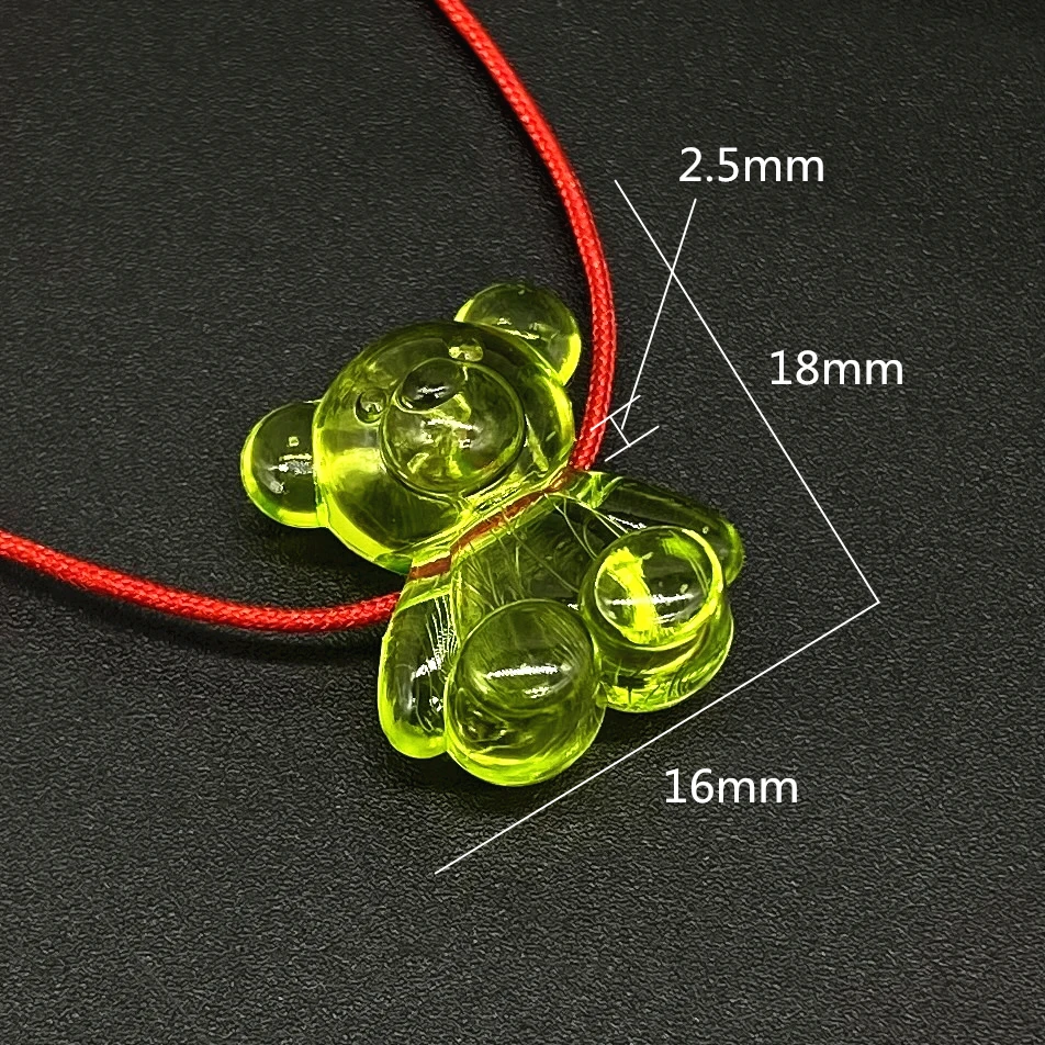 10pcs/lot Cute Bear Pendant Charms for Necklace Bracelet Earrings Jewelry Making Findings Christmas DIY 