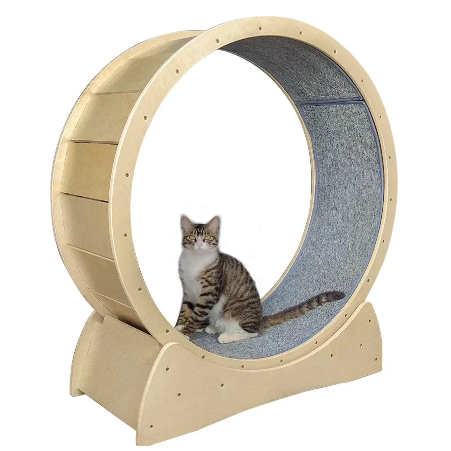 

Factory Wholesale Wooden Pet Toys Cat Climbing Wheel Cat Sports Toys Cat Scratch Treadmill Running Wheel