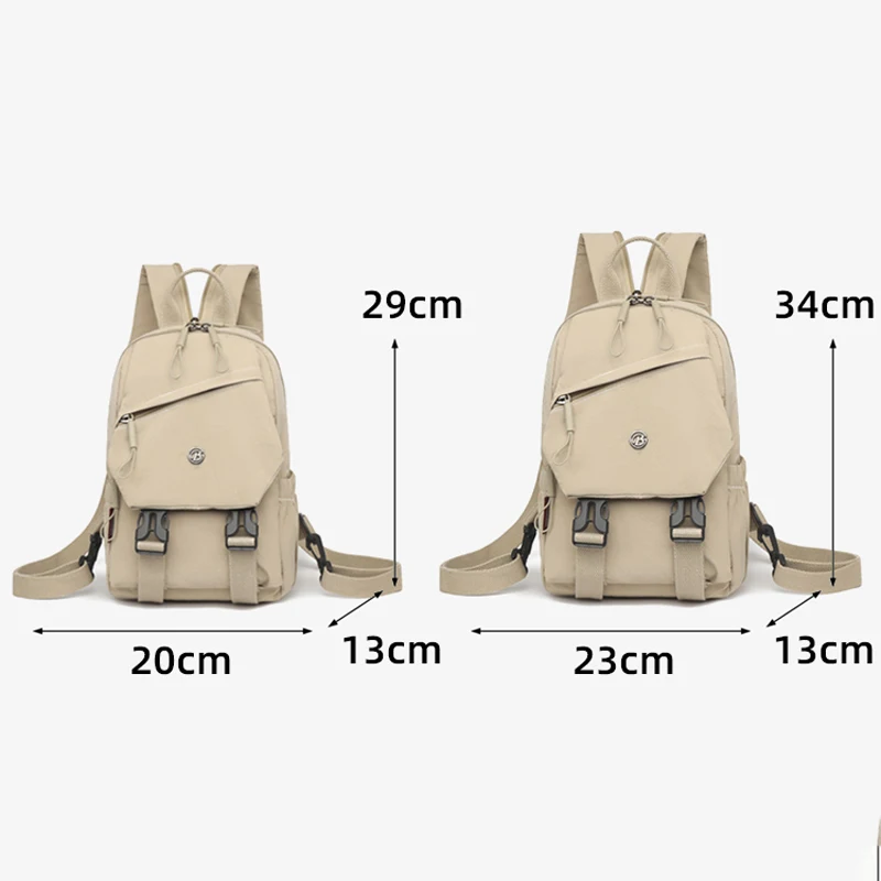 Simple Solid Color Unisex Small Backpack 2026 New Hot Selling Versatile Large Capacity Backpack Fashionable Women's Chest Bags