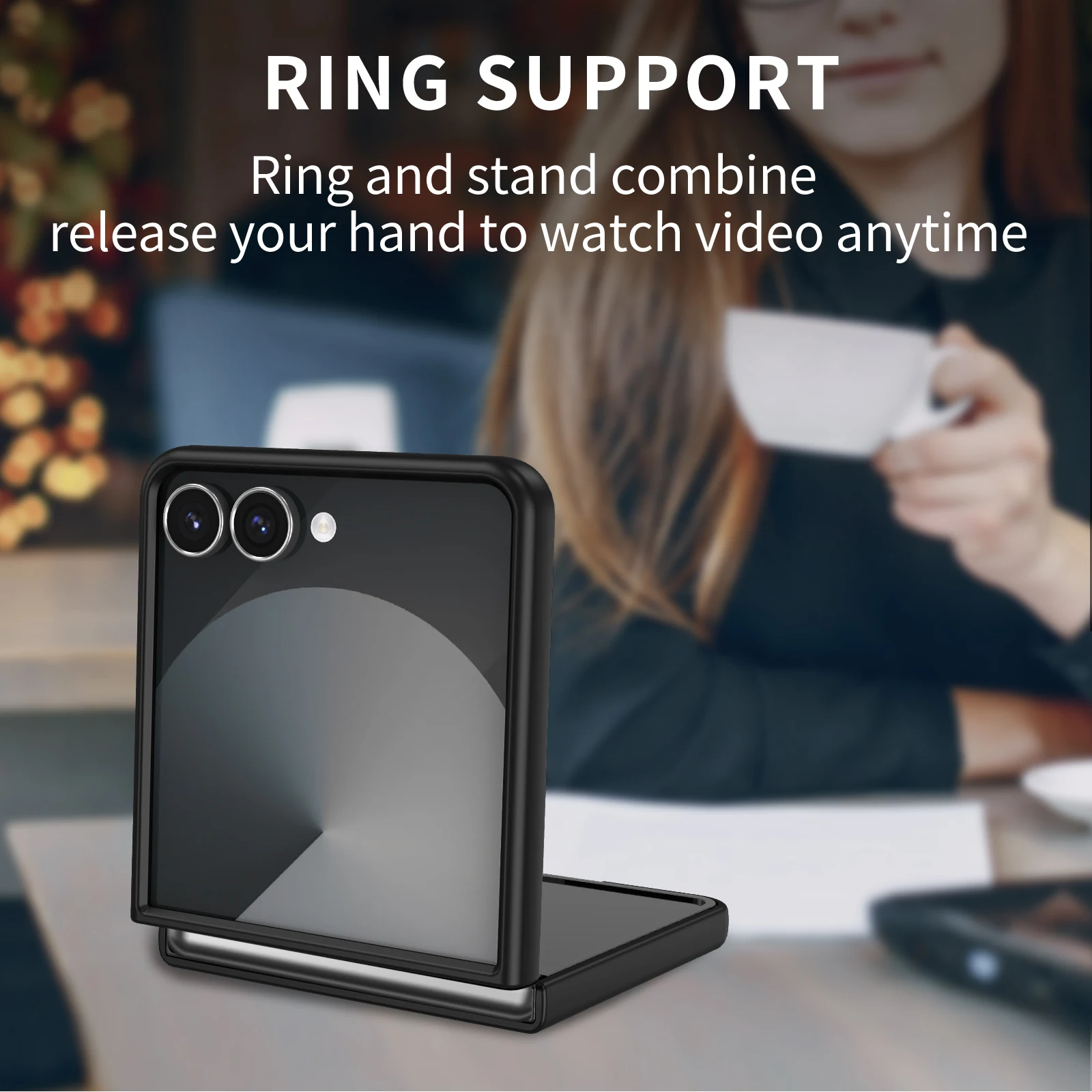 Slim PC Phone Case for Samsung Galaxy Z Flip7 Flip6 5G Flip 6 7 Flip5 Flip4 Flip3 Flip2 Flip 5 4 3 2 5G Folding Hard Cover