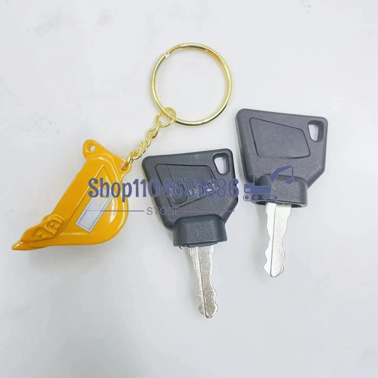 2 Peças Chave de Ignição Preta - Heavy Equipment Keys avaliação e preço
