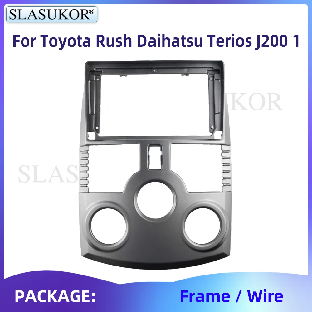 

9" Fascia For Toyota Rush Daihatsu Terios J200 Frame Video Panel Player Audio Frame Dashboard Mount Suit Accessories With Wire