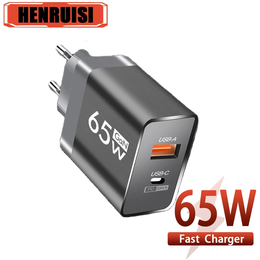 

65W PD+USB For iPhone Chargers USB fast charger For xiaomi huawei oneplus USB-C moble phone charging chargers Quick charge 3.0