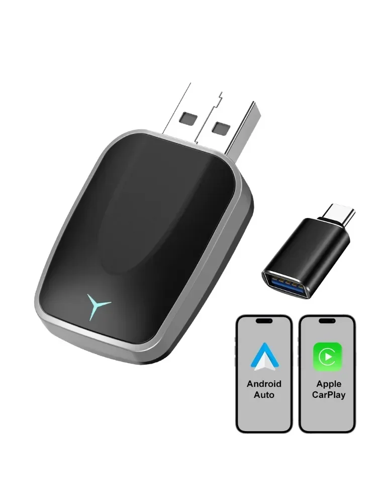 2026 CarPlay Android Auto Wireless Adapter Kabelgebunden zu Kabellos Plug-and-Play Schnellverbindung Universal für Nissan Wireless Adapter – Detail 8