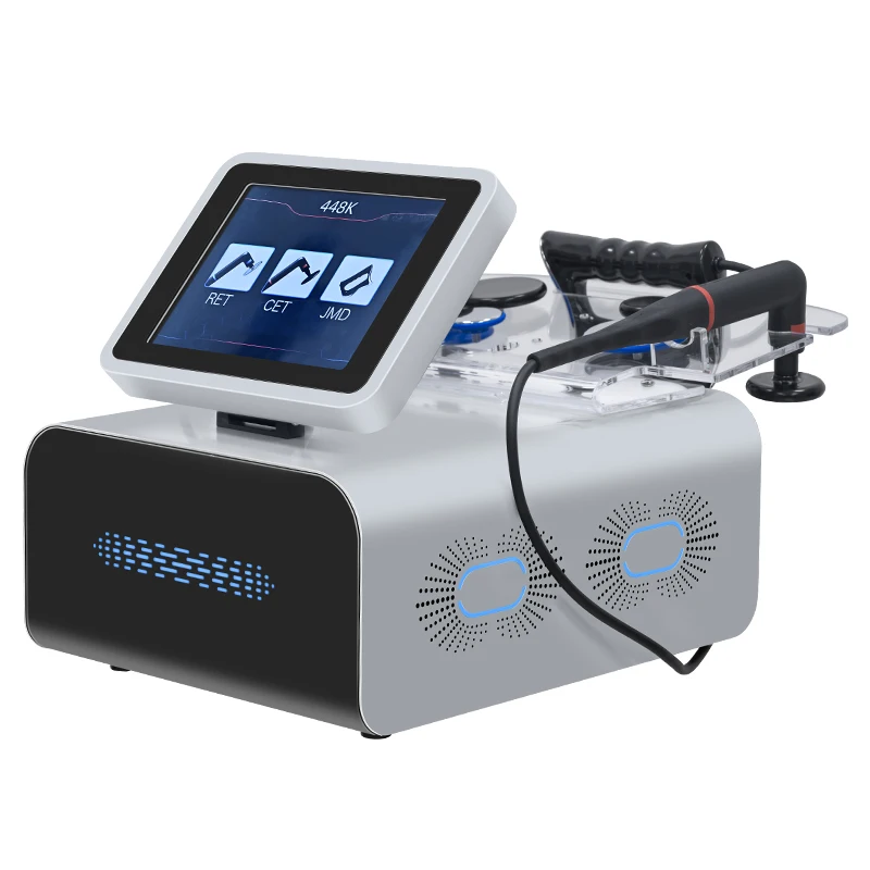 Newest 3 In 1 448k RF Slimming Machine Indiba Tecar Ret Cet Weight Loss Fat Removal Skin Tightening Pain Relief Fascia Machine