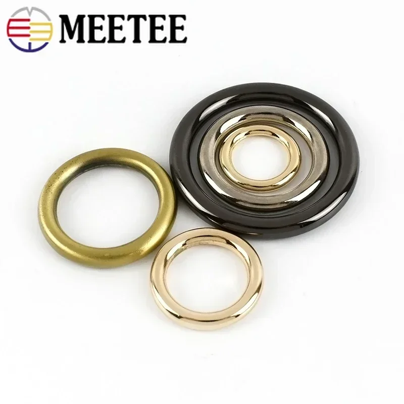 5 Stück Metall-O-Ring-Schnallen für Taschengurt, Hundehalsband, Gürtelringe, Verschluss, Schlüsselanhänger, Haken, Schlaufen, DIY-Lederhandtaschen-Zubehör