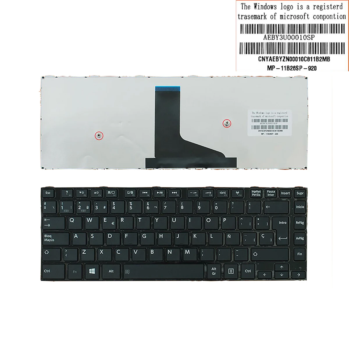 New SP para Toshiba satellite L40-A L40-SP L40D-A L40DT-A L45-A L45D-A L45T-A Teclado Espanhol Teclado Do Laptop / Notebook