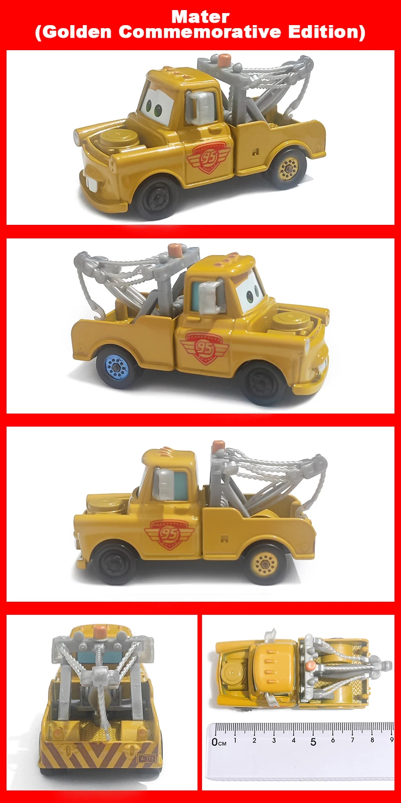 Cars Lightning McQueen 95 Helikopter 1/55 Modellauto aus Legierung Anime-Figur Cartoon-Rennspielzeug Sammlerstücke Kindergeschenke – Detail 14