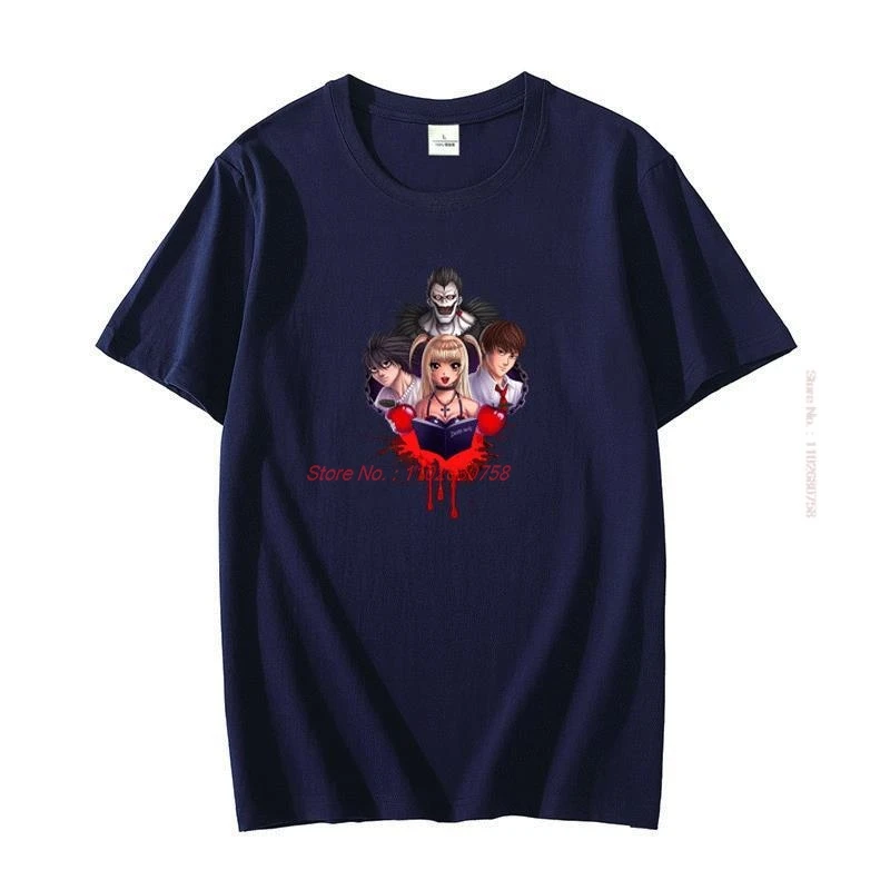 Ryuk Shinigami Classic Anime graphic t shirts cotton shirt short sleeve t-shirts Summer Harajuku Streetwear Men's clothing