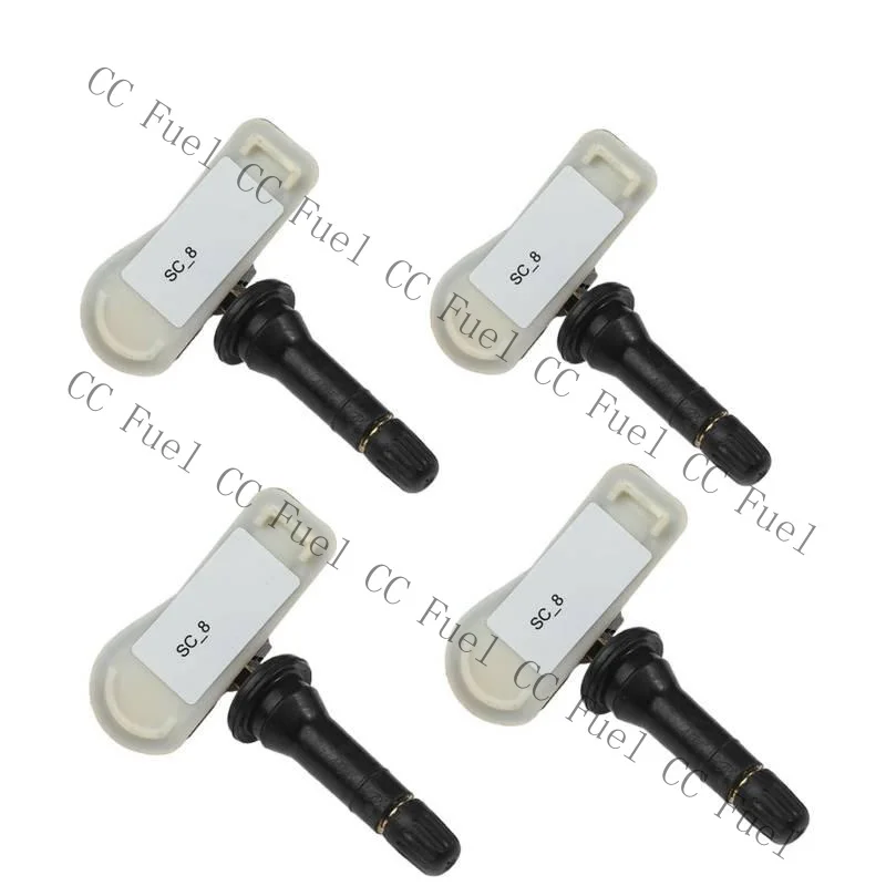 C+ 4X TPMS Sensor Tyre Tire Pressure Monitor System 433MHz For Peugeot 308 Citroen