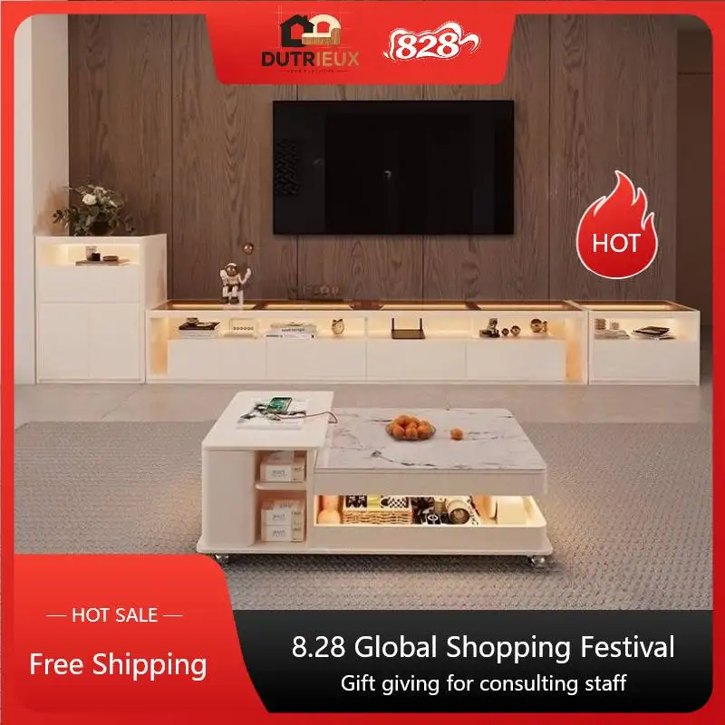 Storage White Light Tv Cabinet Drawers Design Luxury Apartments Tv Cabinet Modern Nordic Unique Fernsehr Schrank Furniture Home