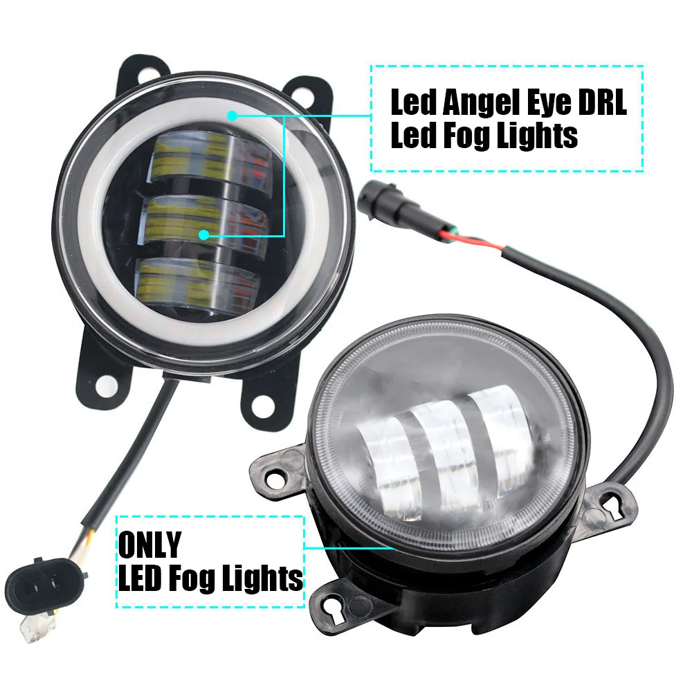 Led Luz de niebla Fog Light DRL Lens Yellow Turn Signal Ring for Opel Vauxhall Agila MK2 H08 Suzuki Changhe Splash 2008-2014