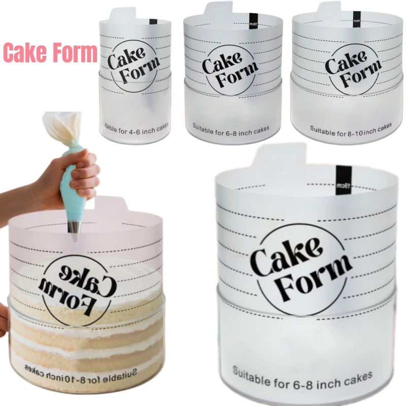 

Adjustable Round Cake Ring Mold Retractable Fondant Tools Mousse Cake Ring Acrylic Circle Baking Ring Cake Tools