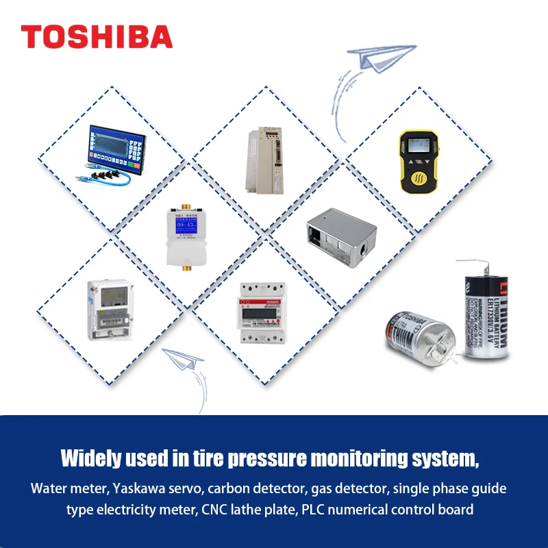 TOSHIBA ER17330V 3.6V lithium battery 1700mAh used for intelligent robot PLC industrial control servo machine programmer