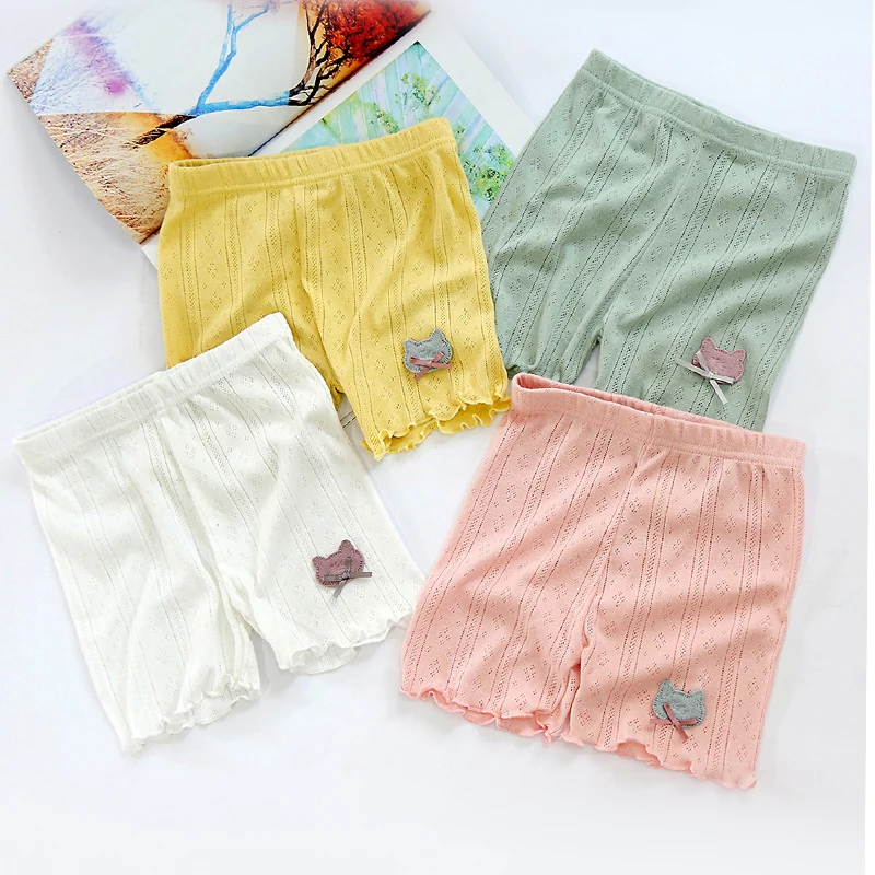 

Girls' underwear Safe Breathable Underwear for Girls, Thin Shorts, Cotton Shorts for Babies, 4 Pcs Spring and summer