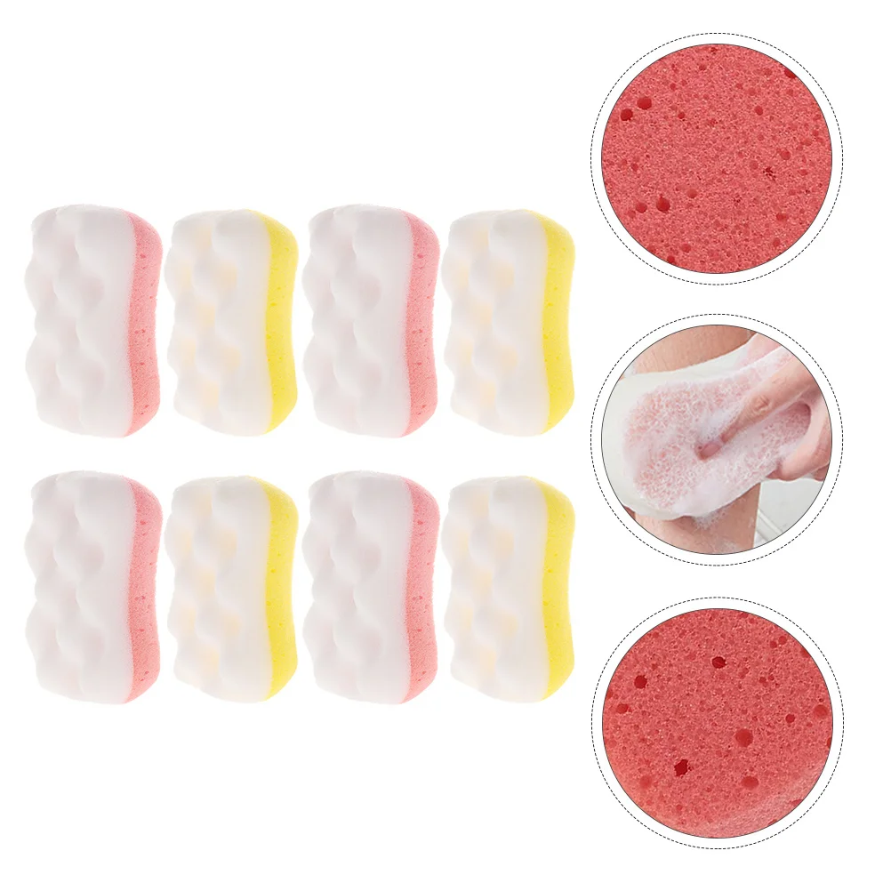 

8Pcs Exfoliating Bath Shower Sponge Premium Soft Body Scrubber Daily Use Cleaning Supplies Bath Sponge Cleaning Supplies