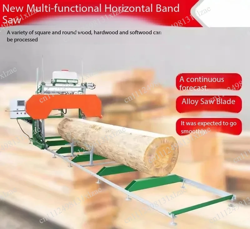 Horizontal Hydraulic Band Saw Machine - Gantry Type, Automatic Metal & Wood Cutting with Movable Design
