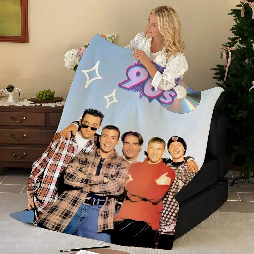 Music B-Backstreet B-Boys Throw Flannel Blanket, Soft Warm, Durable & Washable cute Cool