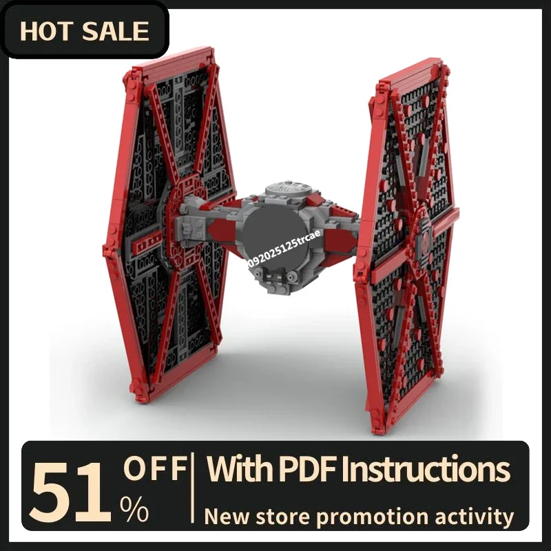 

New 571Pcs Famous Star Battle Movie Moc Tie Spaceship Model Building Custom Puzzles Diy Creative Ideas Toys Birthday Gifts