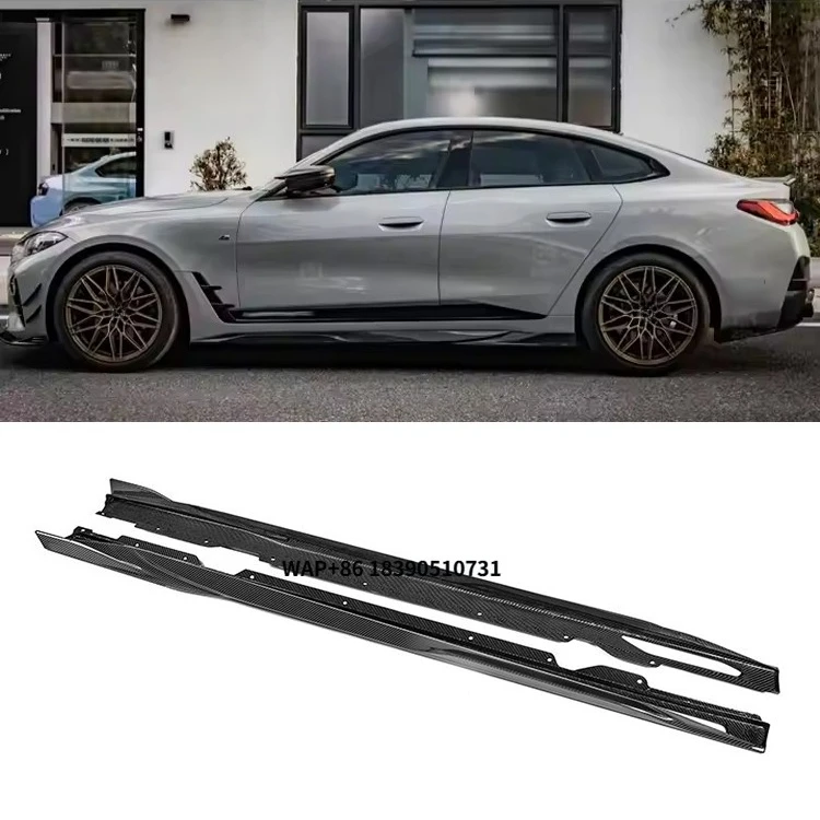 

SQ Style Carbon Rear Bumper Lip Diffuser Side Skirts Spoiler for 4 Series G26 4-Door 2020+ Rear Side Skirts