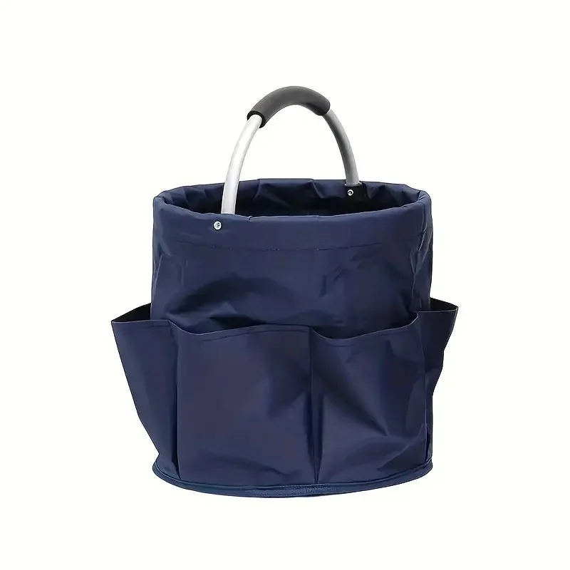 Portable Foldable Picnic Basket Garden Tool Basket Outdoor Hand-held Basket Travel Storage Toiletry Bag Garden Storage Basket