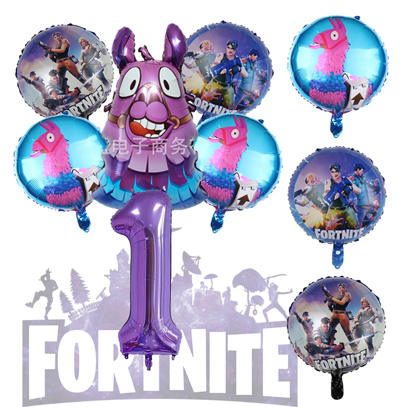 Game Fortnite Ballon Nummers Verjaardagsfeestje Decoratie Ballon Set Baby Douche Feestdecoratie Jongens Slaapkamer Decor Cadeau