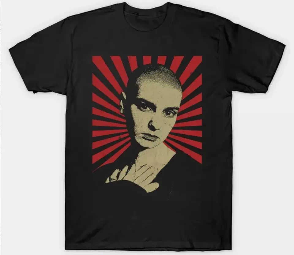 

RETRO Sinead O Connor MEMORY Black Shirt Short Sleeve Printed T-Shirt Summer Casual Y2K Top Harajuku T-Shirt Hip Hop Goth