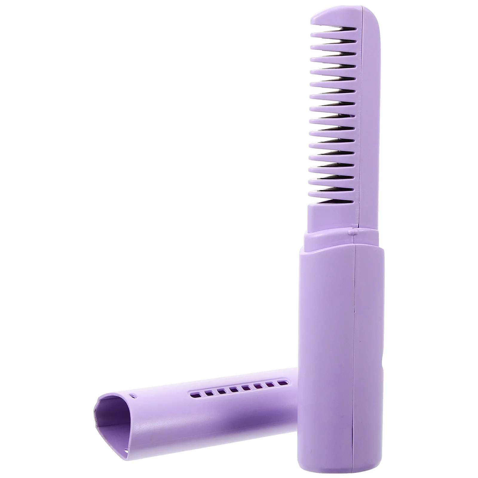 

USB Hair Straightening Comb Hot Portable Straightener Brush Cordless Wireless Heated for Travel Mini