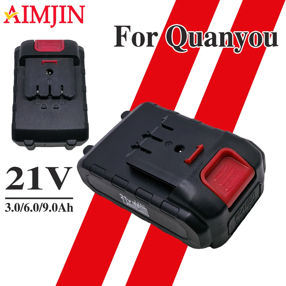 

21V Lithium Battery For Quanyou Chainsaw Angle Grinder, Electric Wrench Tool, Specialized Air Cannon Machine Battery
