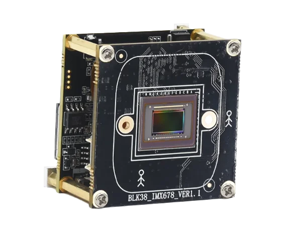Black-Light Full-Color 8MP IMX678 CMOS Sensor H.264/H.265 IP Embedded Camera Module 0.0001Lux No Night Fill Light PCB